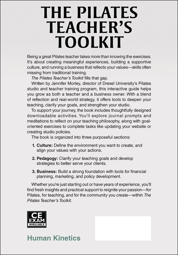 Back cover_The Pilates Teacher's Toolkit