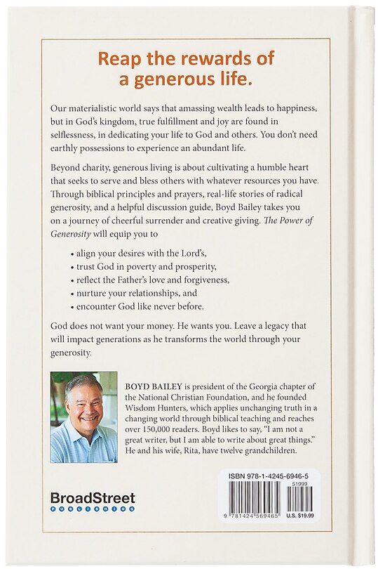 Back cover_The Power of Generosity