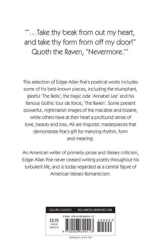 Back cover_The Raven and Other Selected Poems (Collins Classics)