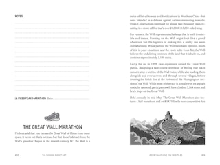 Aper&ccedil;u du contenu_The Running Bucket List