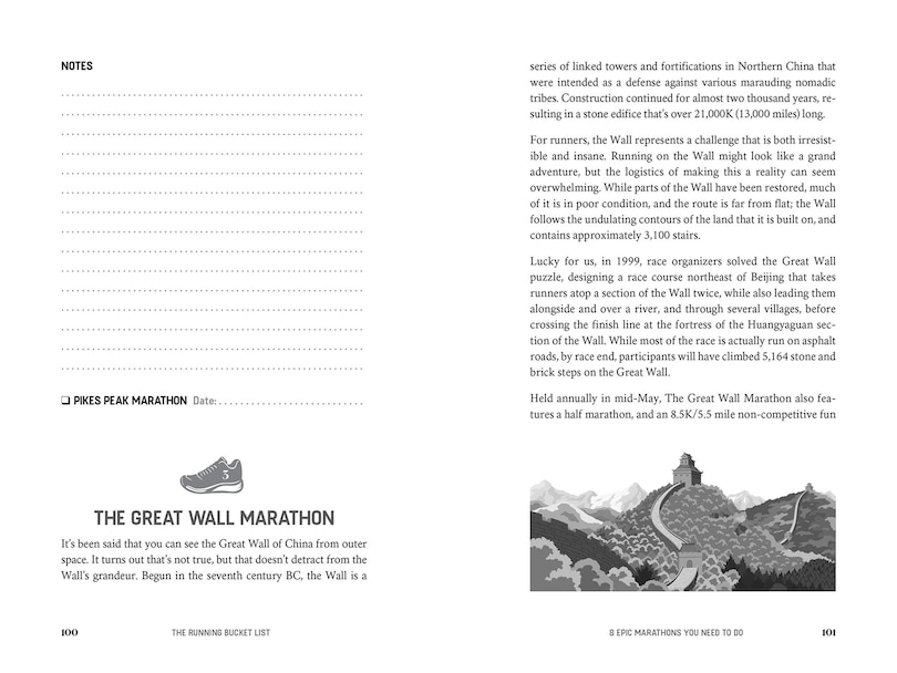 Aper&ccedil;u du contenu_The Running Bucket List