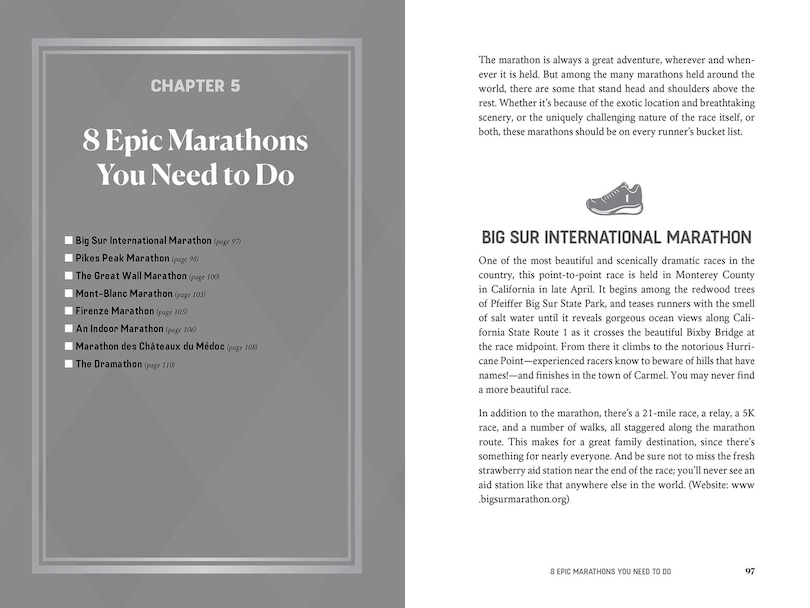 Aper&ccedil;u du contenu 2_The Running Bucket List