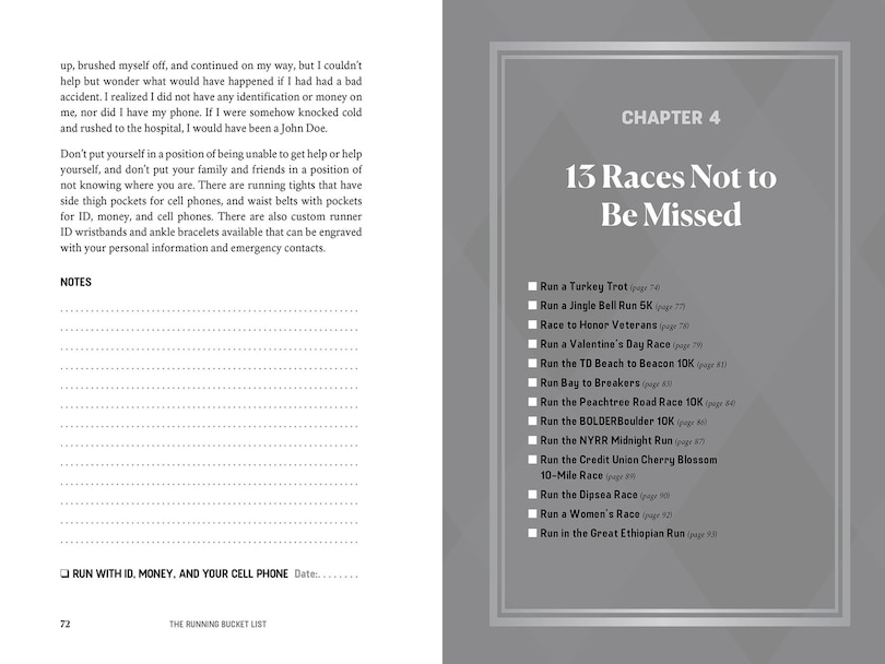 Aper&ccedil;u du contenu 4_The Running Bucket List