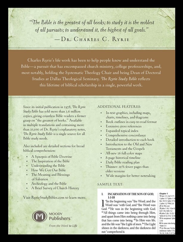 Back cover_The Ryrie KJV Study Bible Genuine Leather Black Red Letter