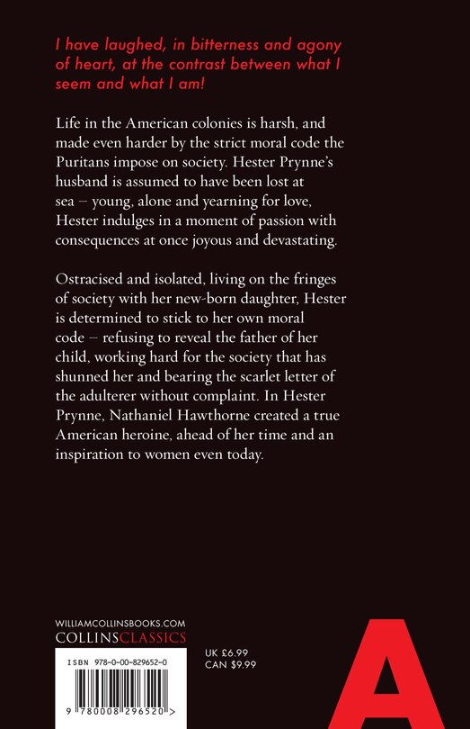 Couverture arri&egrave;re_The Scarlet Letter