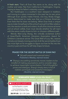 Back cover_The Secret Battle of Evan Pao (Scholastic Gold)