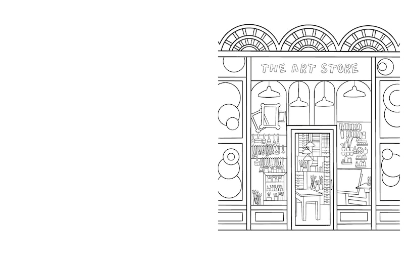 Aper&ccedil;u du contenu 4_SHOP FRONTS COLOURING BK