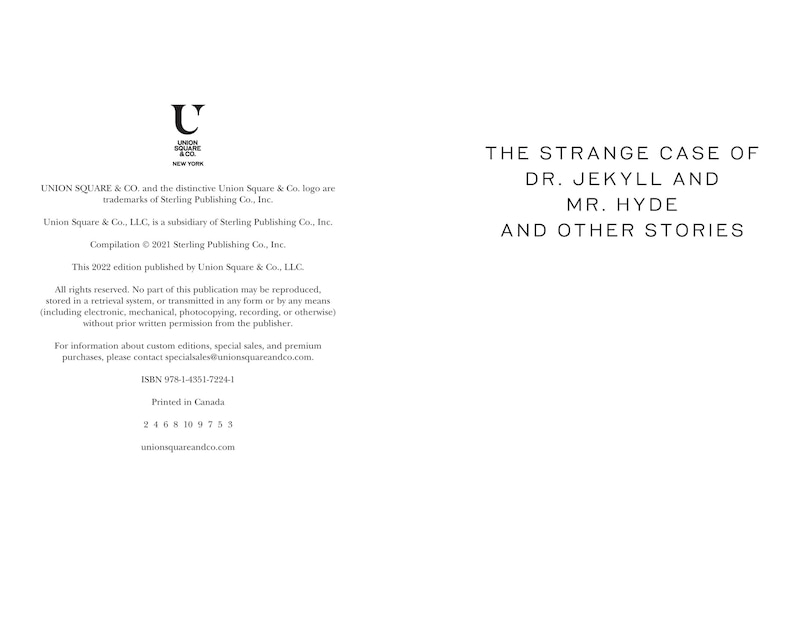 Aperçu du contenu_The Strange Case of Dr. Jekyll and Mr. Hyde and Other Stories
