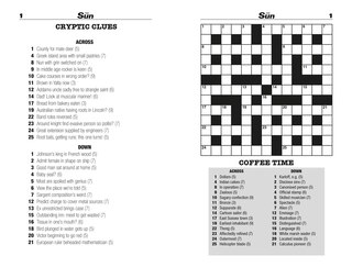 Sample content_The Sun Two-Speed Crossword Collection 12: 160 two-in-one cryptic and coffee time crosswords (The Sun Puzzle Books)