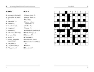 Aper&ccedil;u du contenu 2_The Sunday Times Concise Crossword Book 1