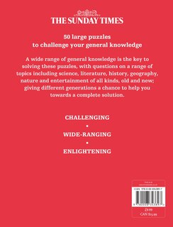 Couverture arri&egrave;re_The Sunday Times Jumbo General Knowledge Crossword Book 1