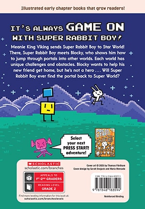 Couverture arrière_The Super Jump Between Worlds!: A Branches Book (Press Start! #17)