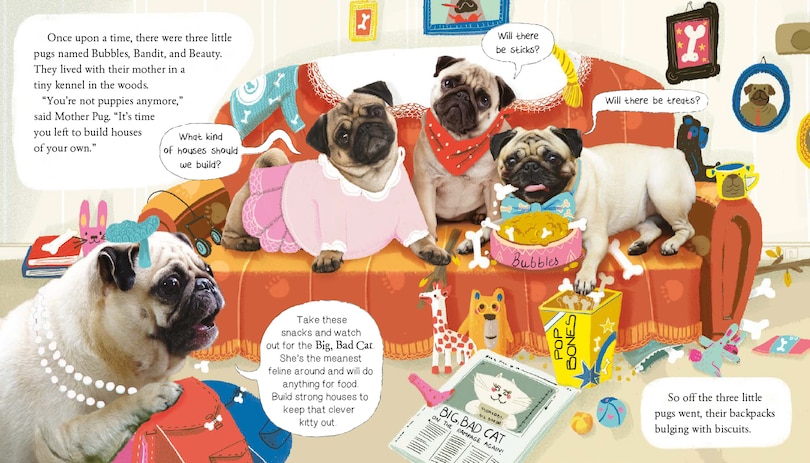 Sample content_The Three Little Pugs And The Big Bad Cat