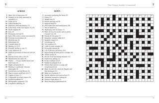 Sample content_The Times 2 Jumbo Crossword Book 20: 60 large general-knowledge crossword puzzles (The Times Crosswords)