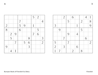 Aperçu du contenu_The Times Bumper Book of Fiendish Su Doku book 1