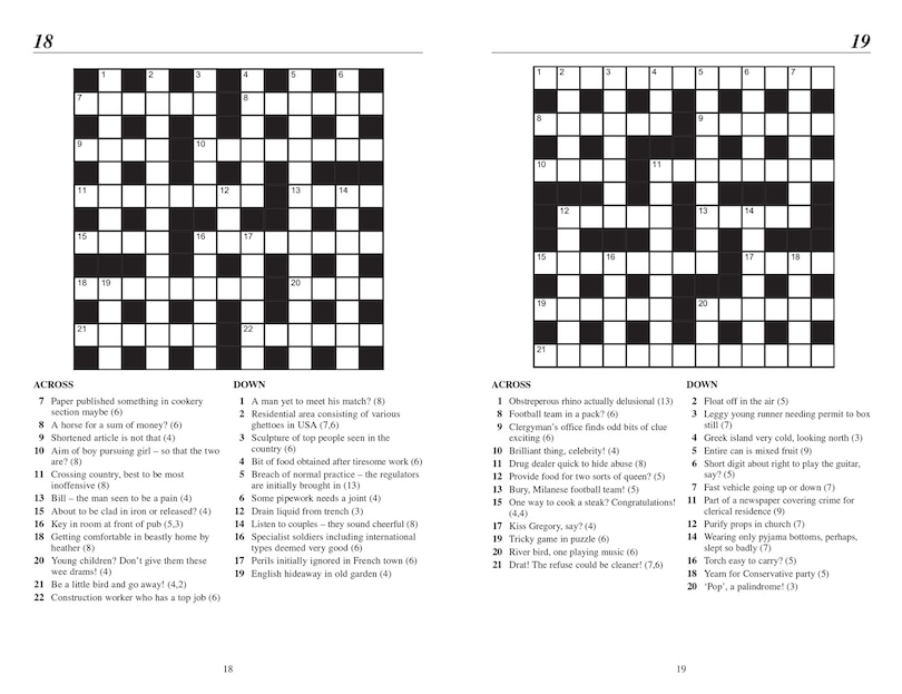 Sample content_The Times Bumper Book of Quick Cryptic Crosswords book 1