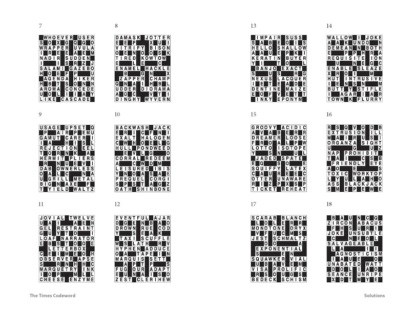 Aperçu du contenu_The Times Codeword 15: 200 cracking logic puzzles (The Times Puzzle Books)