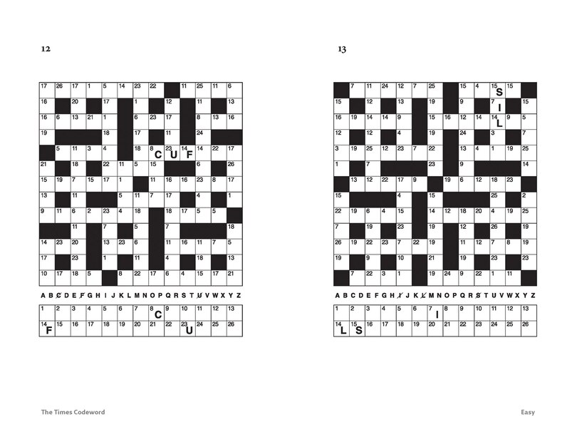 Aperçu du contenu 2_The Times Codeword 15: 200 cracking logic puzzles (The Times Puzzle Books)