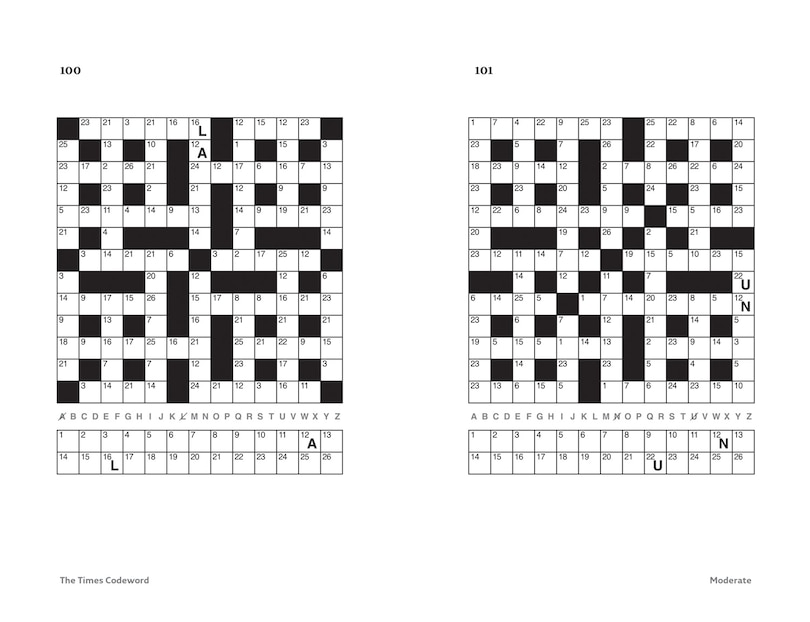 Sample content_The Times Codeword 16: 200 cracking logic puzzles (The Times Puzzle Books)