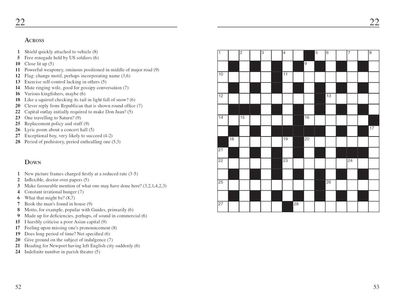Sample content 2_The Times Cryptic Crossword Book 28: 100 world-famous crossword puzzles (The Times Crosswords)