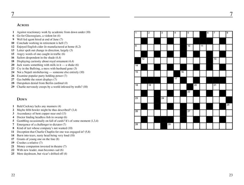 Sample content_The Times Cryptic Crossword Book 29: 100 world-famous crossword puzzles (The Times Crosswords)
