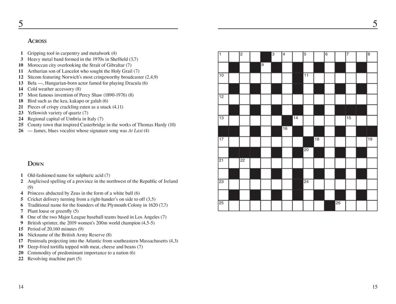 Sample content_The Times General Knowledge Crossword Book 3: 80 general knowledge crossword puzzles (The Times Crosswords)