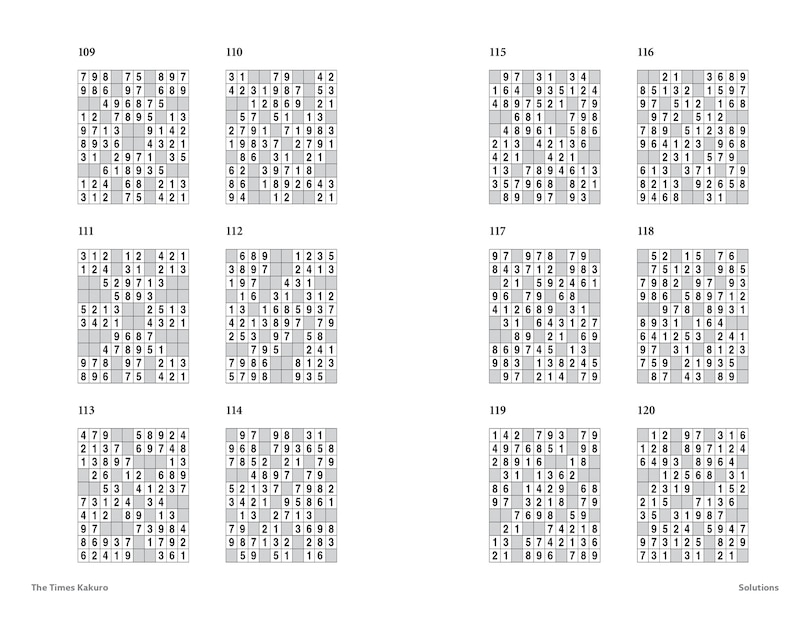 Sample content_The Times Kakuro Book 1