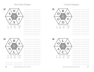 Sample content_The Times Polygon Book 2: 300 word wheel puzzles (The Times Puzzle Books)
