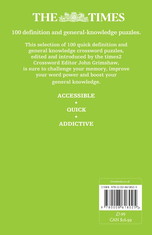 Back cover_The Times Quick Crossword Book 28