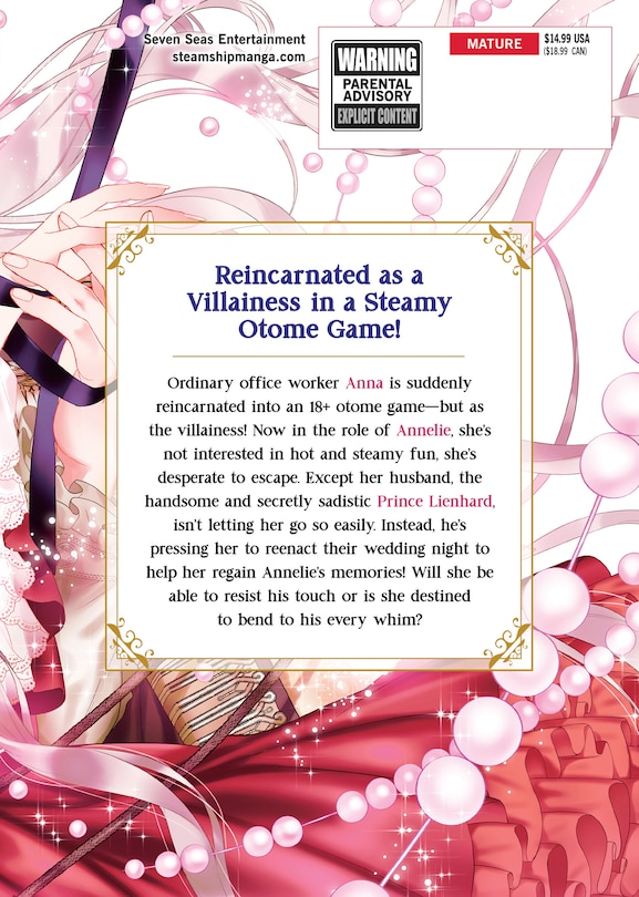 Back cover_The Trapped Former Villainess Wants to Escape from the Sadistic Prince Vol. 1