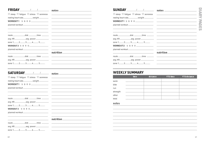 Sample content 2_The Triathlete's Training Diary