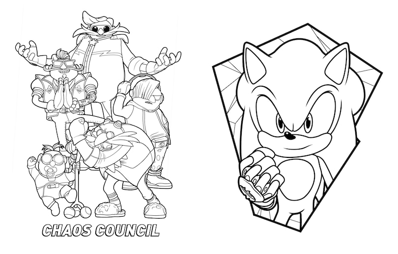 Sample content_The Ultimate Sonic Prime Coloring Book