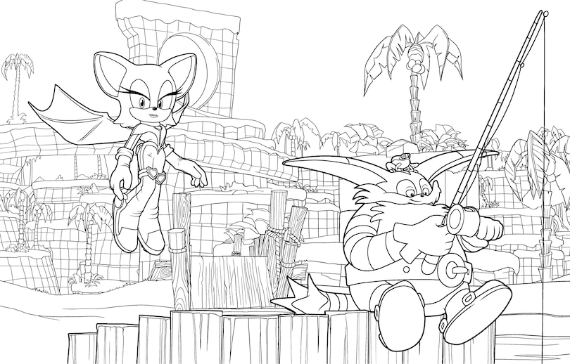 Sample content 2_The Ultimate Sonic Prime Coloring Book