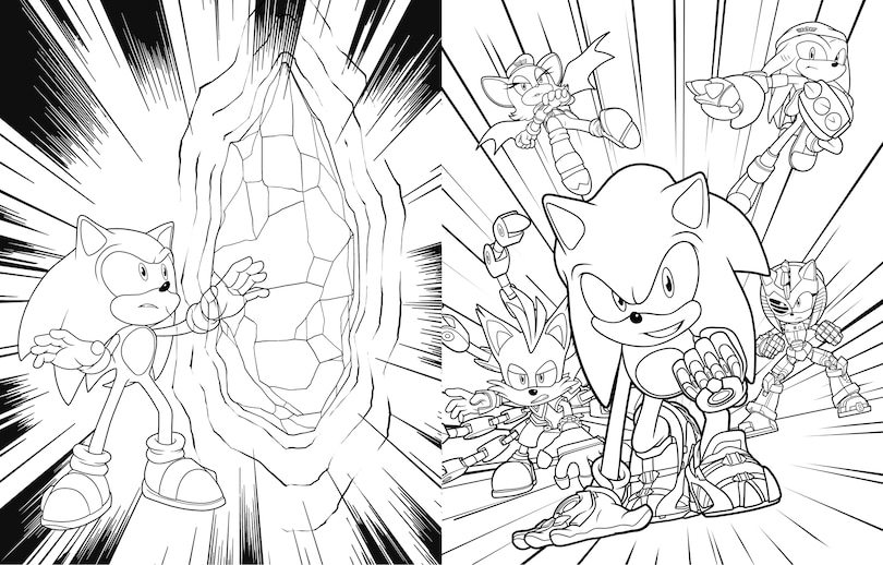 Sample content 3_The Ultimate Sonic Prime Coloring Book