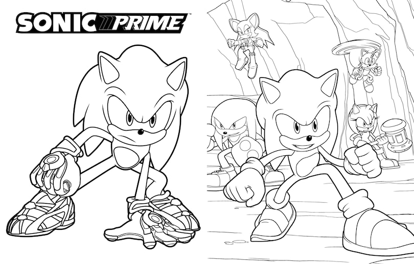 Sample content 5_The Ultimate Sonic Prime Coloring Book