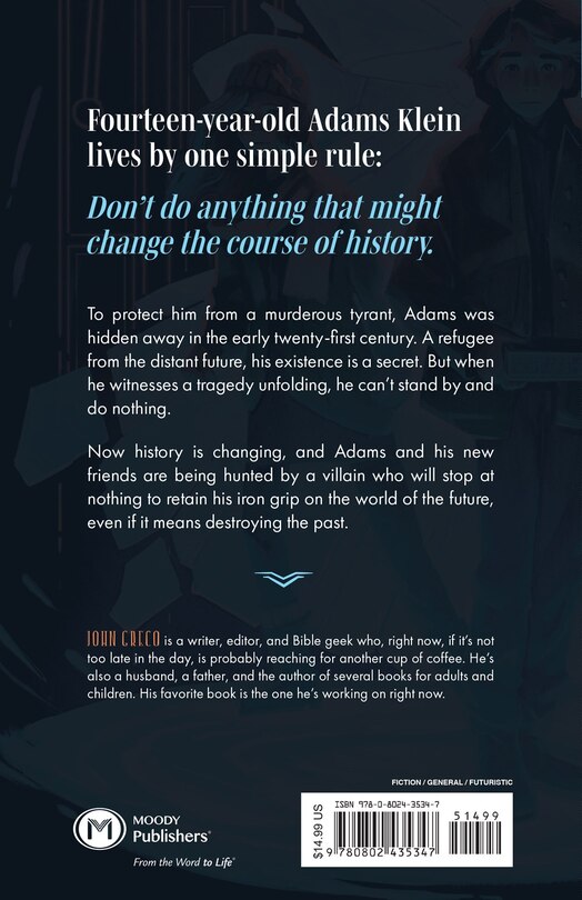 Back cover_The Unlikely Intrusion of Adams Klein