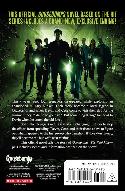 Back cover_The Vanished Return (Goosebumps: The Vanishing Novel)