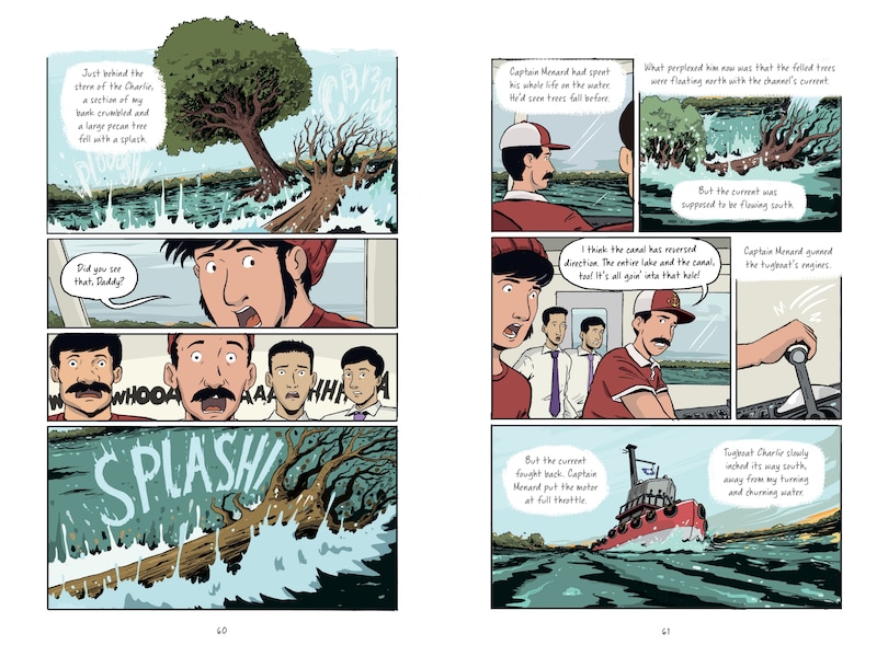 Sample content 2_The Vanishing of Lake Peigneur: A Graphic Novel Based on a True Story