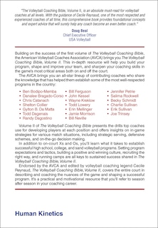 Back cover_The Volleyball Coaching Bible, Vol. II