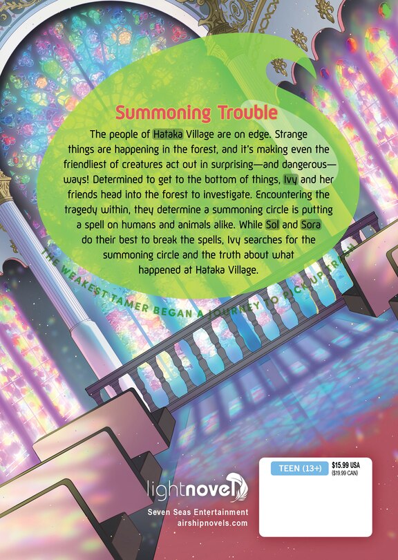 Back cover_The Weakest Tamer Began a Journey to Pick Up Trash (Light Novel) Vol. 9
