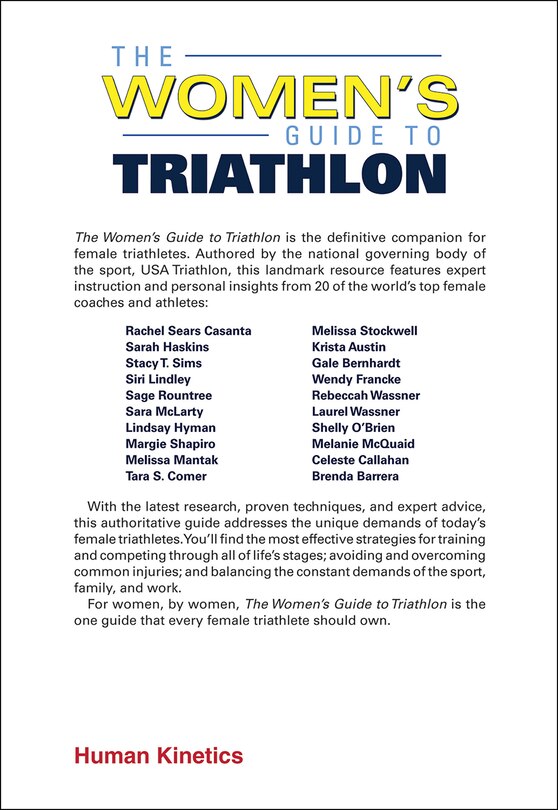 Couverture arri&egrave;re_The Women's Guide To Triathlon