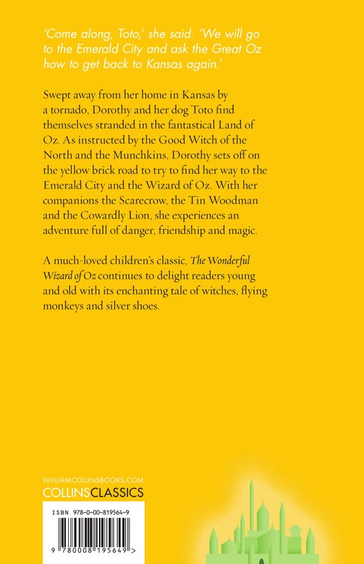 Couverture arri&egrave;re_The Wonderful Wizard of Oz