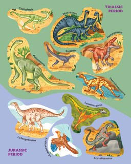Aperçu du contenu 3_The World of Dinosaurs Sticker Poster