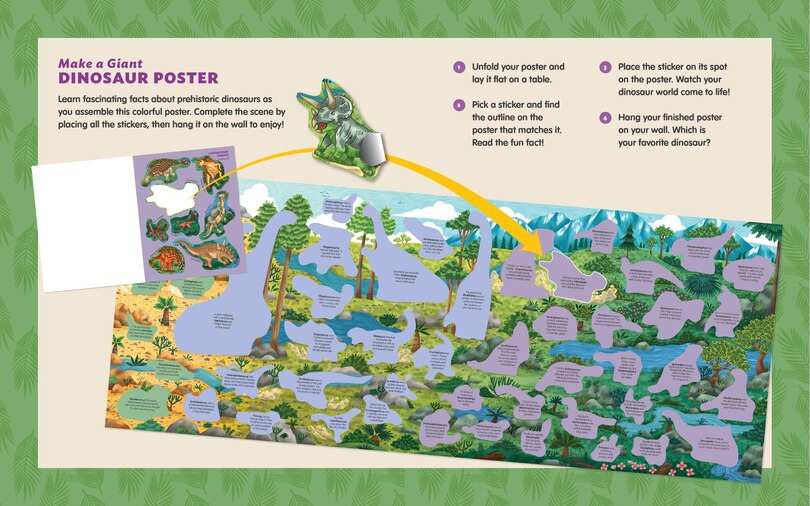Aperçu du contenu 5_The World of Dinosaurs Sticker Poster