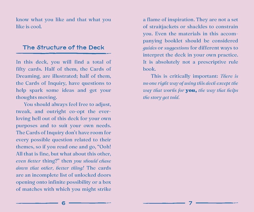 Sample content 3_The Writer's Oracle Deck & Guidebook