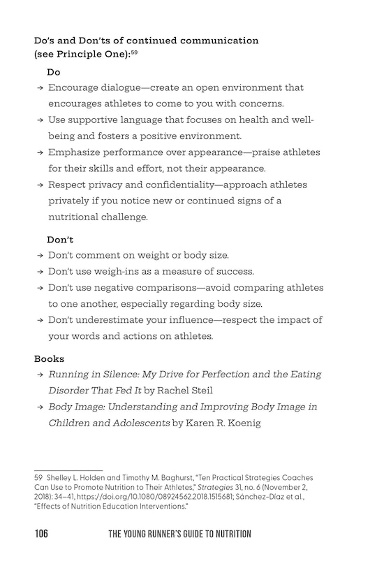 Aper&ccedil;u du contenu 4_The Young Runner's Guide to Nutrition