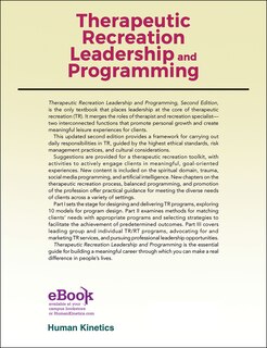 Couverture arrière_Therapeutic Recreation Leadership and Programming