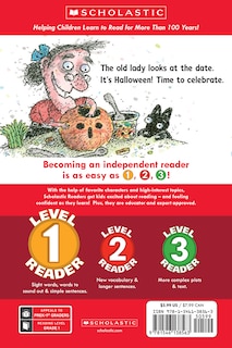 Back cover_There Was an Old Lady Who Said Trick or Treat! (Scholastic Reader, Level 1)