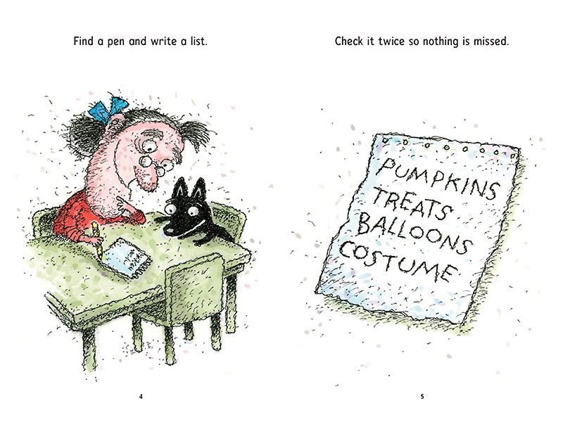Sample content 3_There Was an Old Lady Who Said Trick or Treat! (Scholastic Reader, Level 1)