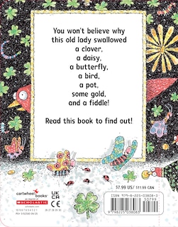 Back cover_There Was an Old Lady Who Swallowed a Clover!